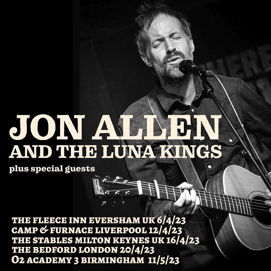 Quick heads up that an old <a href="/LIPALiverpool/">LIPA Liverpool</a> cohort of ours, the super-talented <a href="/jonallenmusic/">Jon Allen</a>, is shortly to embark on a tantalisingly brief U.K. tour. Jon’s a singer &amp; songwriter of rare quality so be sure to catch him at a performance space near you: jonallenmusic.com
