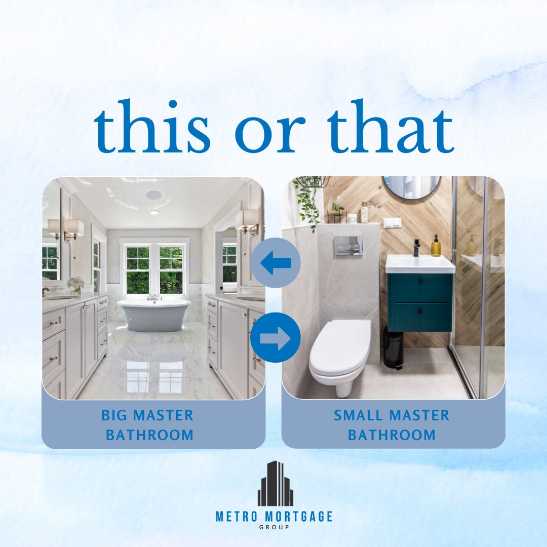 Which master bathroom do you prefer?

Let me know in the comments! 

sandraforscutt.ca

#metromortgagegroup #knowyourbroker #mortgagebroker #yegmortgages #yegrealestate #dream #success #dreams #dreambig #ambition