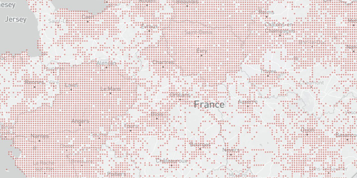 Doing preliminary R&D work to visualise transportation stops density on a web map (Leaflet/DeckGL), it turns out PostGIS 'ST_SnapToGrid' comes handy to build simple clusters (#MyElixirStatus)