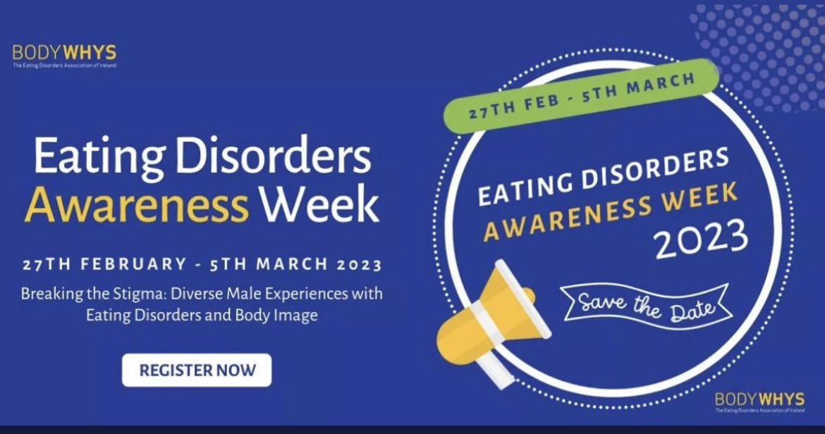 Eating Disorders in boys and men 
Under recognised
Under treated 
Under researched 

1 in 10 referrals to HSE ED teams - lower than expected - work to do! @CAREDSCork @LDCEDS @MHER_Ire @IrishPsychiatry #EDAW2023