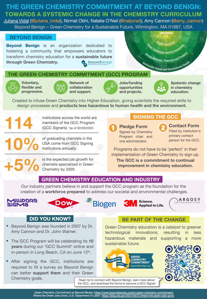 Juliana Vidal (@juliana_lvidal) on Twitter photo Excited to share my work at <a href="/beyondbenign/">Beyond Benign</a> during this year's #RSCPoster!💚The #GreenChemistry Commitment is a program created to help in the achievement a sustainable future at a molecular level through #GreenChemistry education! 📖Learn more below!👇#RSCEdu <a href="/RoySocChem/">Royal Society of Chemistry</a> Excited to share my work at <a href="/beyondbenign/">Beyond Benign</a> during this year's #RSCPoster!💚The #GreenChemistry Commitment is a program created to help in the achievement a sustainable future at a molecular level through #GreenChemistry education! 📖Learn more below!👇#RSCEdu <a href="/RoySocChem/">Royal Society of Chemistry</a>