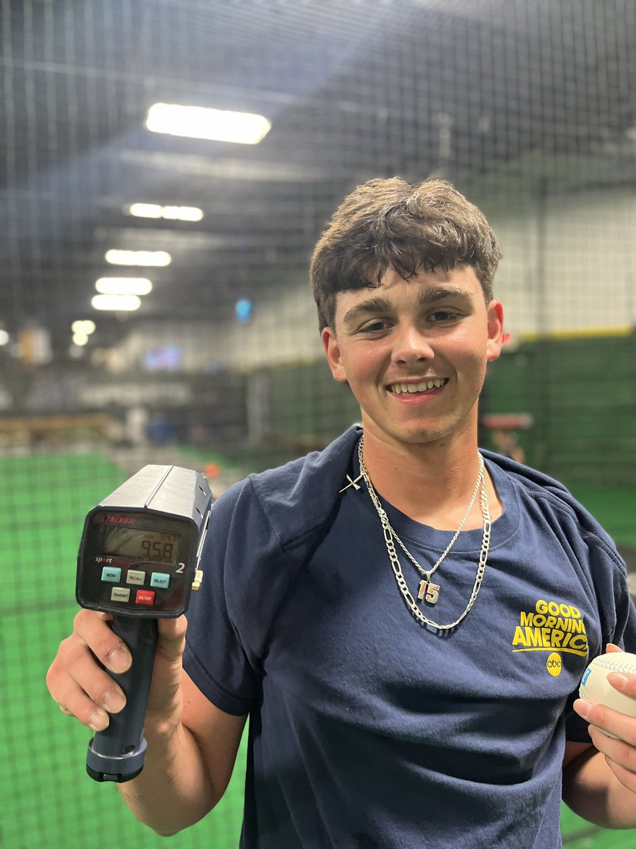 A little work today ended up with 95.8!

@BaseballGcm @LandryMayo 
@Boonep19 @DevinMcIntosh25 @CoachRains20 @JudKinzy @Coachschreib @CoachTJohnson45 @CoachCox19 @Coach_KLay @TRock01 @NavarroBasebal1 @Vernon_Baseball @CiscoBaseball1 @AlvinCCBaseball @ParisBaseball