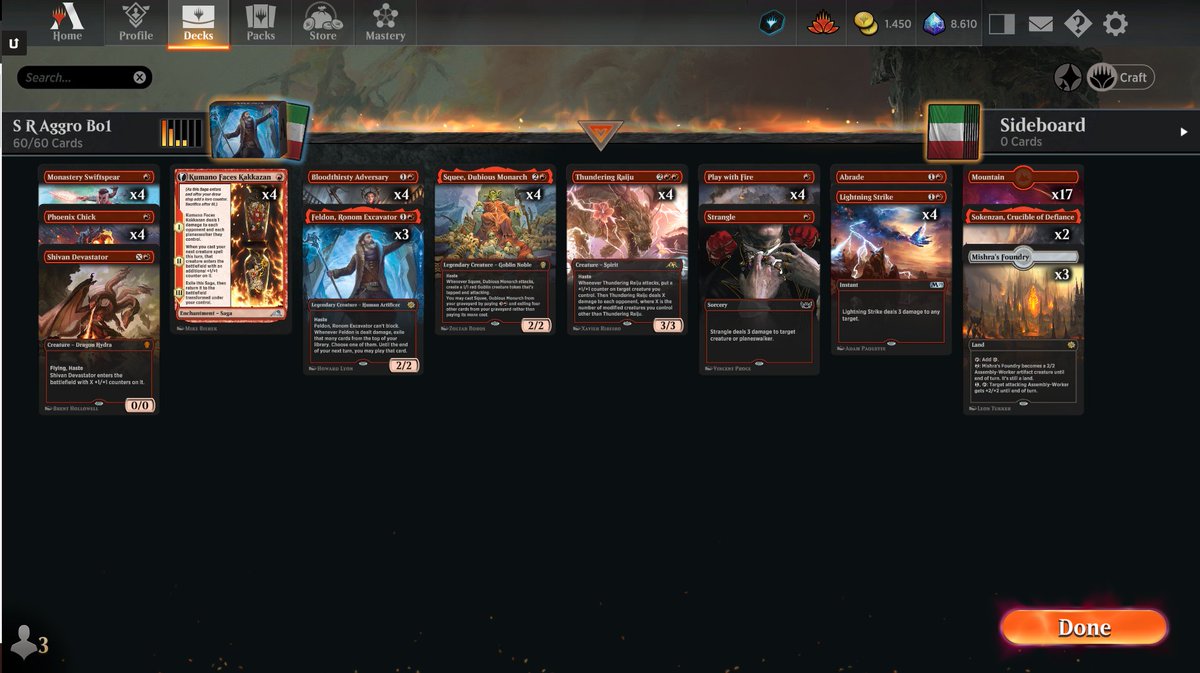 Ready for the next qualifier!!
<a href="/mtgazone/">MTG Arena Zone</a> <a href="/ArenaDecklists/">Arena Decklists</a> <a href="/fireshoes/">Robert Taylor🔥</a> #MTGArena
mtgazone.com/user-decks/udx…