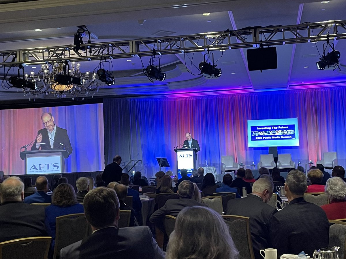 joyindc's tweet photo. “If you want to go fast, go alone. If you want to go far, go together.” - proverb quoted by Jonathan Abbott, President Emeritus, GBH Boston, recognized with the 2023 Pillar of Public Service at #APTStheSummit https://t.co/MExKVkpXVs