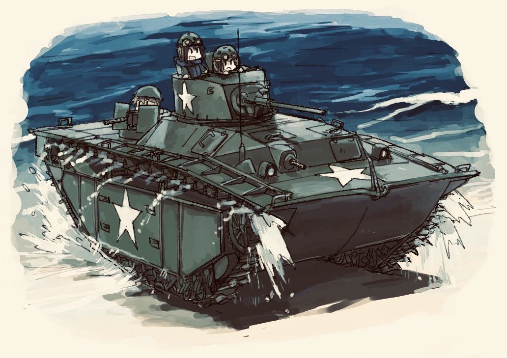 military motor vehicle tank military vehicle multiple girls ground vehicle tree  illustration images