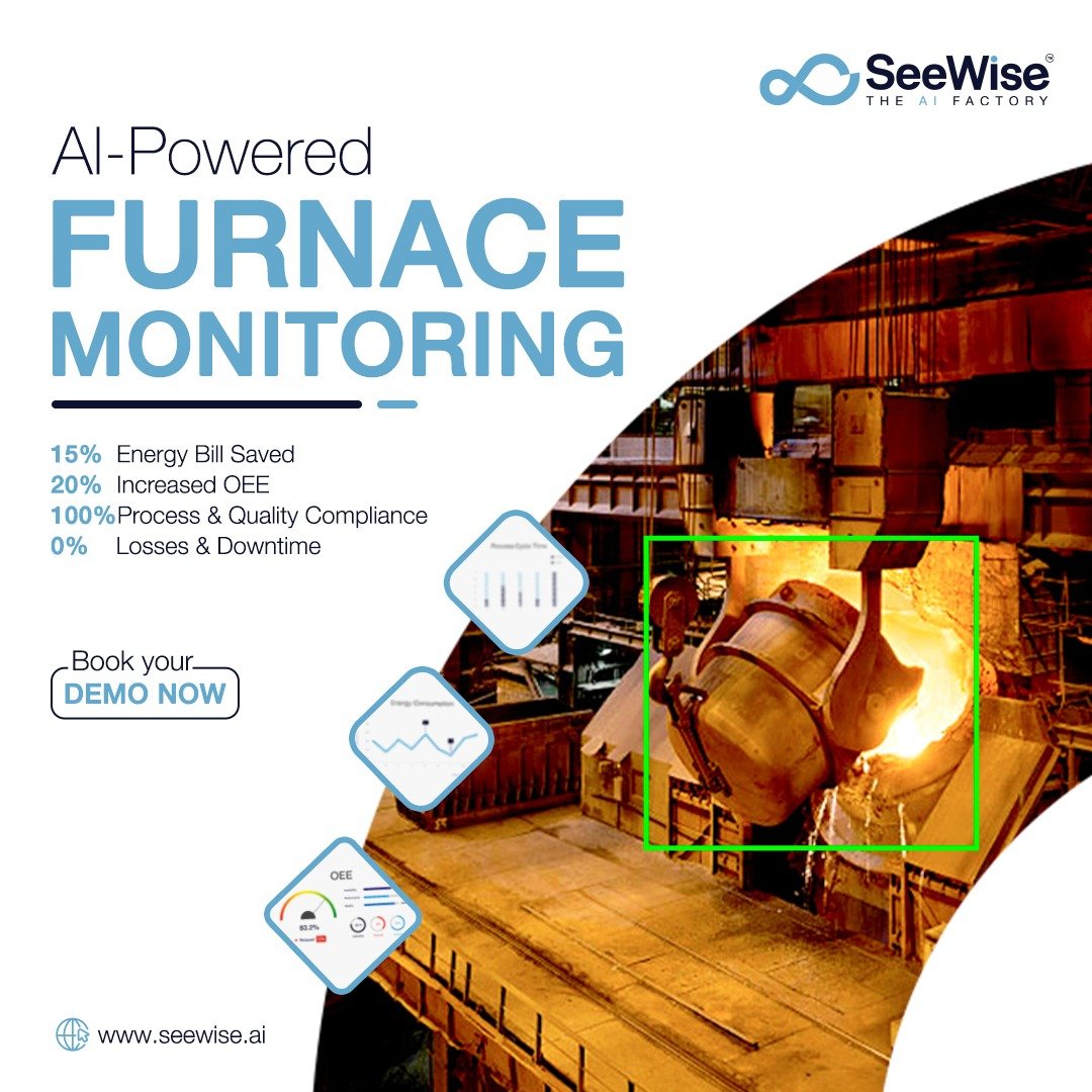 SeeWiseAI's tweet photo. AI powered Furnace Monitoring. Save Energy Cost. Achieve Maximum OEE and Minimum Heat time. No more Losses, Downtime or Violation. Book a Demo Now!
#artificialintelligence #Galvanization #galvanized #galvanizing #furnace #weighbridge #datareporting #CCTVCamera #computervision https://t.co/Bgl8fiWKNz