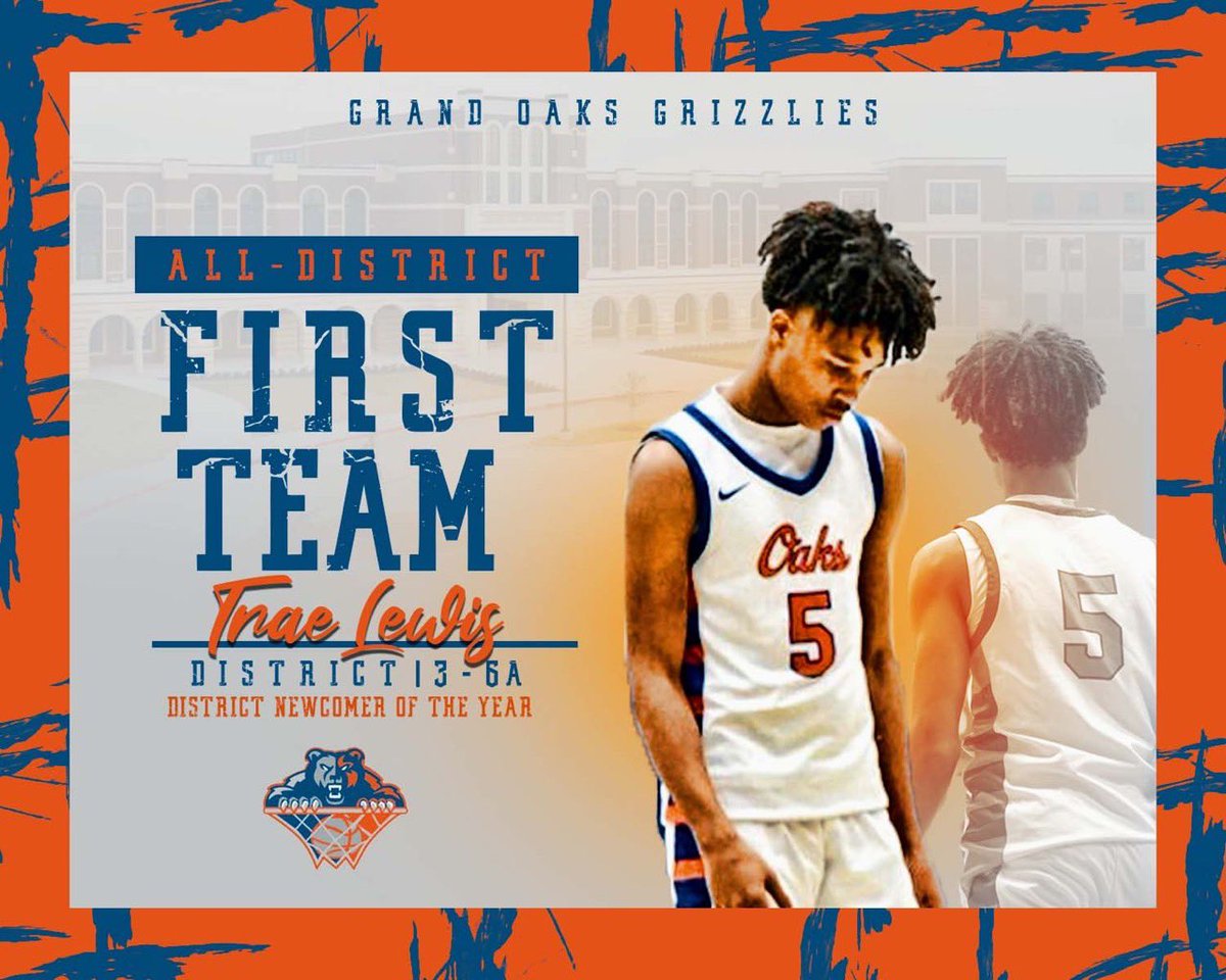 Grand Oaks Basketball (@grandoakshoops) on Twitter photo Congrats to Sophomore Guard <a href="/TraeL3wis/">Trae Lewis</a> on being voted First Team All-District AND Newcomer of the Year for 13-6A! This young man is really gifted and works hard everyday! The future is bright! We are so proud of you Trae!!
<a href="/ConroeSports/">The Courier Sports</a> <a href="/WOLsports/">Woodlands Online Sports</a> <a href="/RcsSports/">Jim Hicks</a> <a href="/djones8301/">Doug Jones</a> Congrats to Sophomore Guard <a href="/TraeL3wis/">Trae Lewis</a> on being voted First Team All-District AND Newcomer of the Year for 13-6A! This young man is really gifted and works hard everyday! The future is bright! We are so proud of you Trae!!
<a href="/ConroeSports/">The Courier Sports</a> <a href="/WOLsports/">Woodlands Online Sports</a> <a href="/RcsSports/">Jim Hicks</a> <a href="/djones8301/">Doug Jones</a>