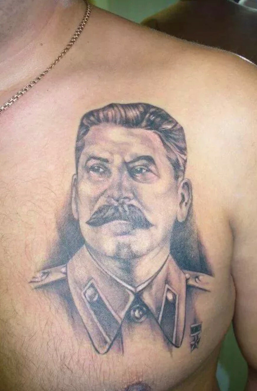 Тюремные наколки Ленин Сталин
