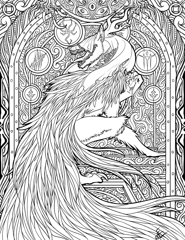 And while I'm frothing at the mouth, here's another zine piece I did! This is Vicar Amelia, from Bloodborne, for the zine <a href="/afemmesofatal/">A Femme so Fatal Zine</a> !