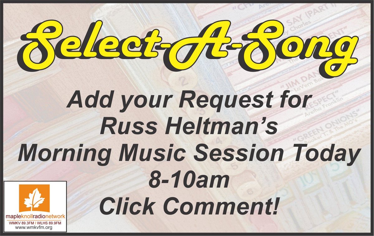 WMKV893's tweet photo. It's time for Tuesday tunes!

📻: https://t.co/tRz3xgv6NU https://t.co/pQpddmC91q
