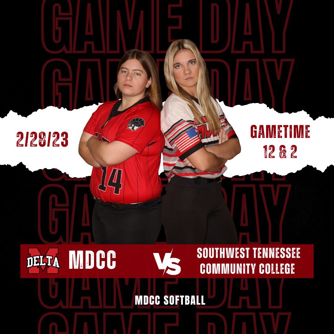 MDCCSB's tweet photo. GAMEDAY IN THE DELTA 

🆚 : Southwest Tennessee Community College 
📍 : Moorhead, MS 
⏰ : 12 &amp; 2 https://t.co/Cz6JwOF5g9