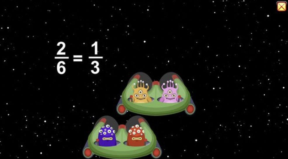 Starfalledu's tweet image. Aliens?
Help the lost aliens get home while learning about fractions. Learning is fun with Starfall!
starfall.com/h/multdiv/lost…
#fractionsforkids #understandingfractions #STEM #mathisfun