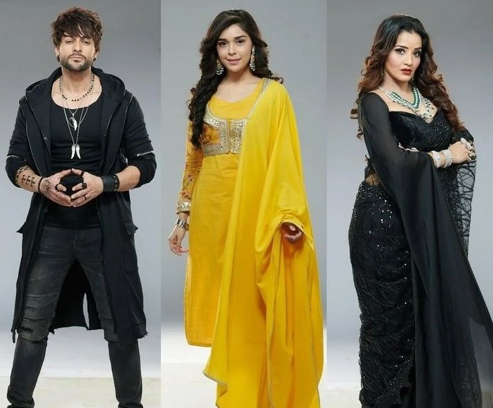 GossipsTv's tweet photo. EXCLUSIVE LOOK of #ShalinBhanot, #EishaSingh and #MonaLisa from @ColorsTV #Beqaboo!!

@GossipsTv https://t.co/I9OoDDxH9j