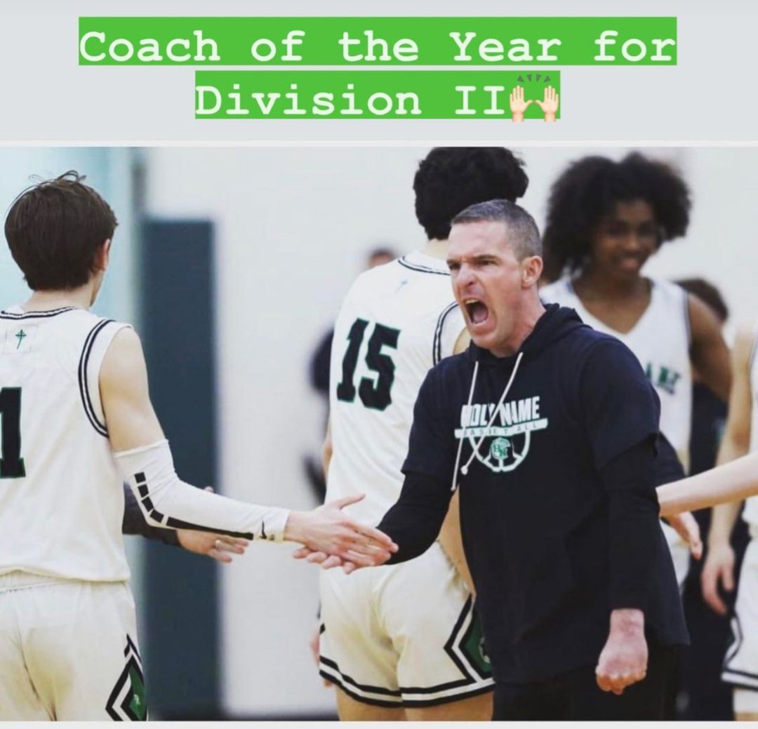 HolyNameHoops's tweet photo. Congratulations to our Floor General Coach Patton on being named Northeast Lakes Division 2 All-District Coach of the year. 
@NamerAthletics
@hngreenwave 
#namerpride
#thankscoach https://t.co/AxrgwgPyJ0