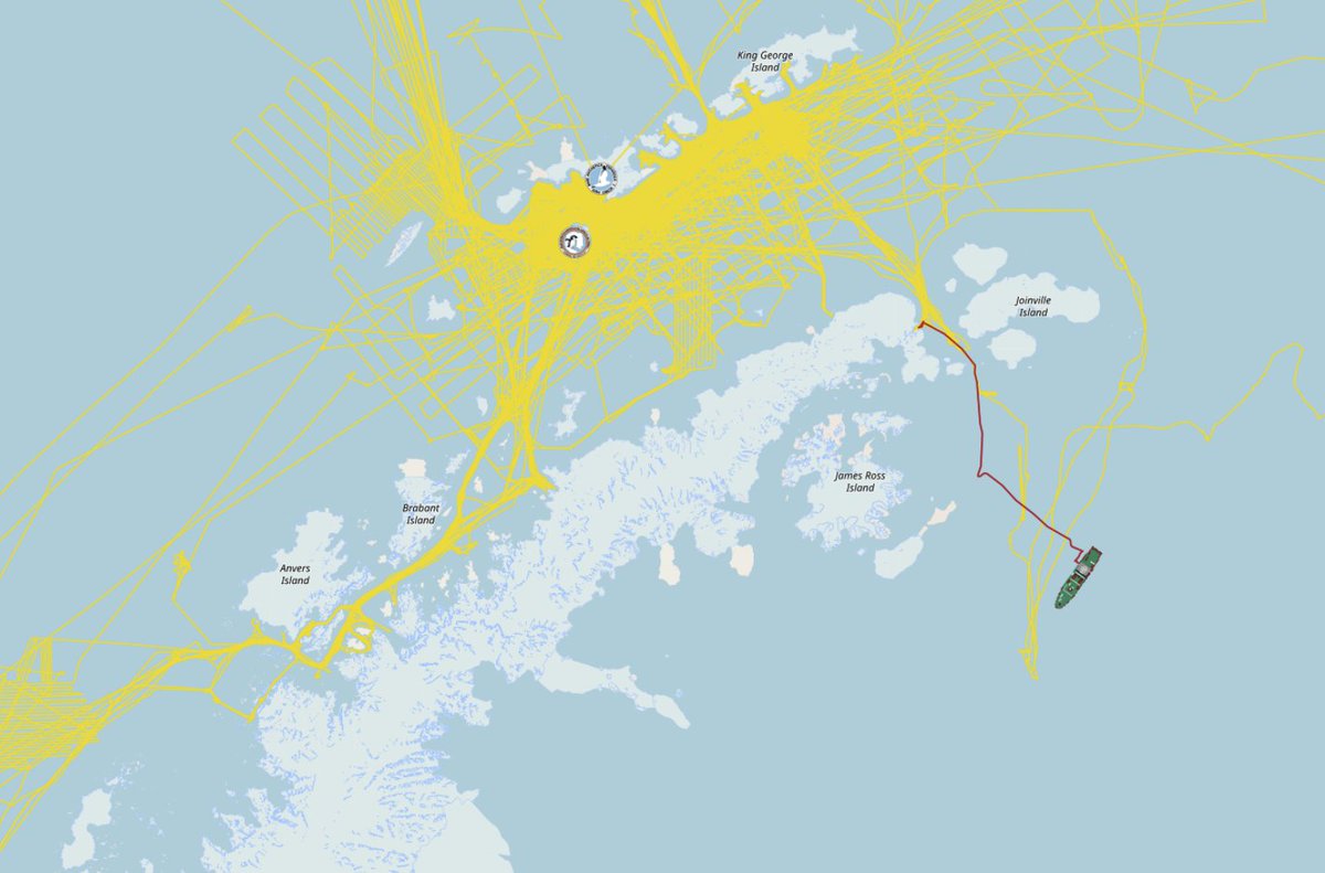 UTM-CSIC Data Centre (@datautm) on Twitter photo ⛴️El BIO #Hespérides en la campaña #POLARCHANGE. Solo en la campaña #ATOS-II en 2009 el Hespérides navegó más al sur en el Mar de Weddell (en amarillo las navegaciones de campañas anteriores)
<a href="/utm_csic/">Unidad de Tecnología Marina (UTM-CSIC)</a> <a href="/PolarCSIC/">PolarCSIC</a> #ICTSnews #ICTS ⛴️El BIO #Hespérides en la campaña #POLARCHANGE. Solo en la campaña #ATOS-II en 2009 el Hespérides navegó más al sur en el Mar de Weddell (en amarillo las navegaciones de campañas anteriores)
<a href="/utm_csic/">Unidad de Tecnología Marina (UTM-CSIC)</a> <a href="/PolarCSIC/">PolarCSIC</a> #ICTSnews #ICTS