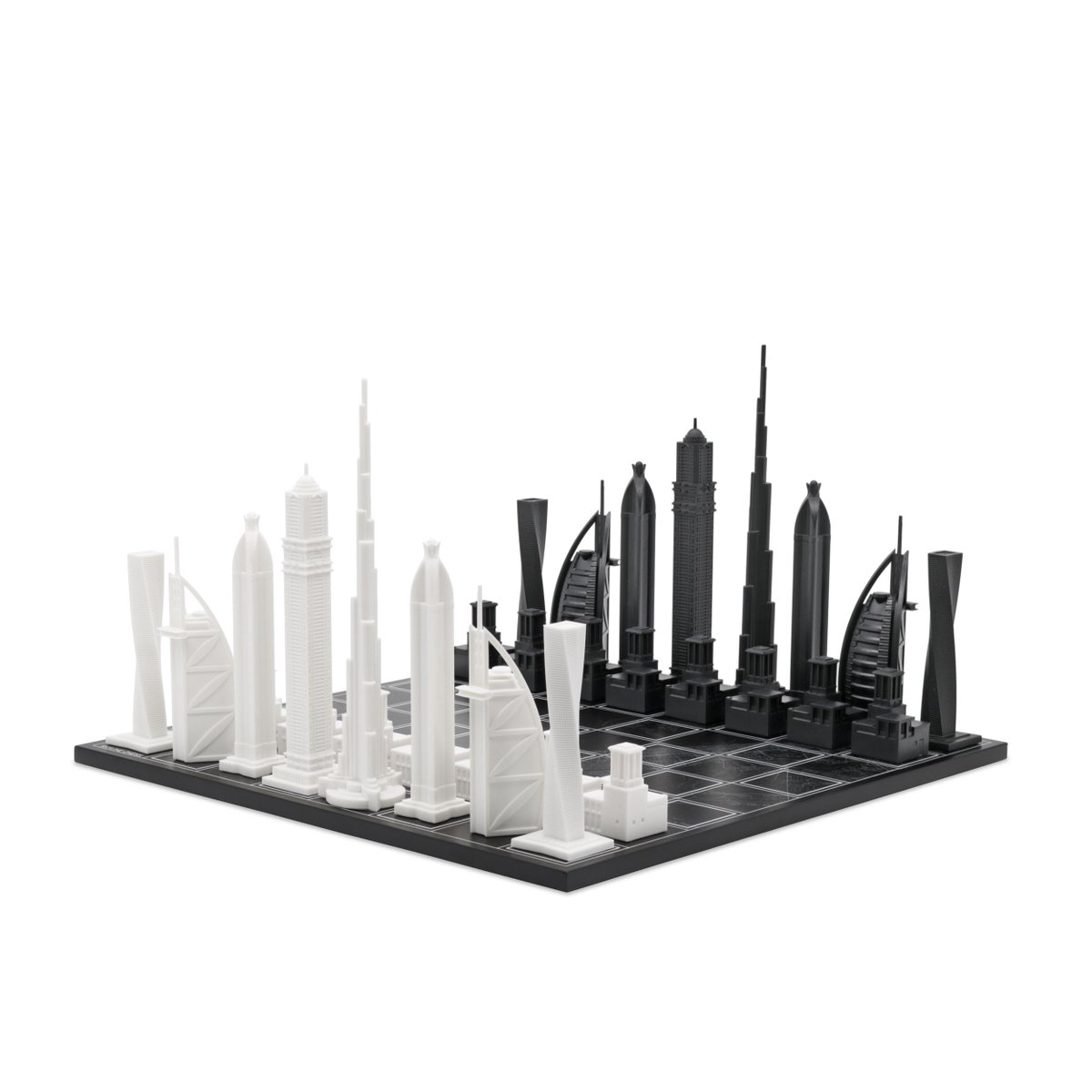SkylineChess's tweet image. The Monochrome Dubai edition, with wooden city map board 📍

#skylinechess
#chess
#chesspieces
#burjkhalifa
#dubai