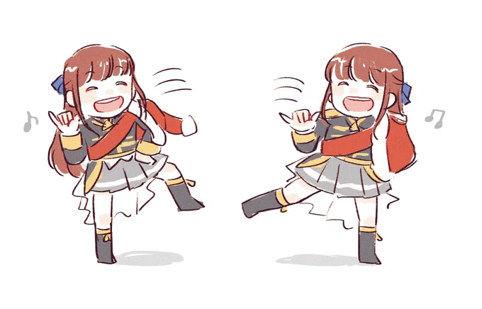 キャラメリーゼぴょんぴょんダンス可愛くて大好き…まやちゃんめっちゃ足上げててすき…お歌も他の振りも全部毎秒可愛い…天才…#クライマックスネタバレ 