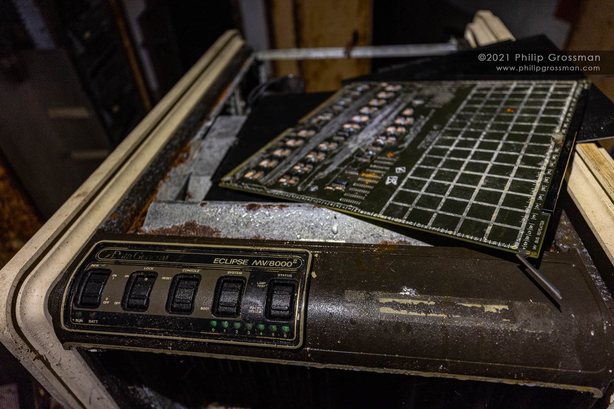 PGPImages's tweet image. For the historical computer people, this was located in an Abandoned NATO facility deep in a mountain in Italy if explored last summer.  It is a  #DataGeneral MV/8000-II The first in the family of 32-bit CISC minicomputers, code named &quot;Eagle&quot; developed in the early 1980s #history