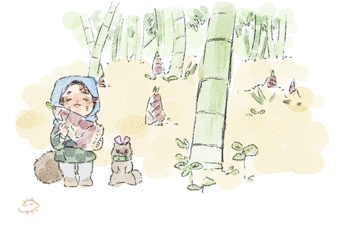 「bamboo forest standing」 illustration images(Latest)