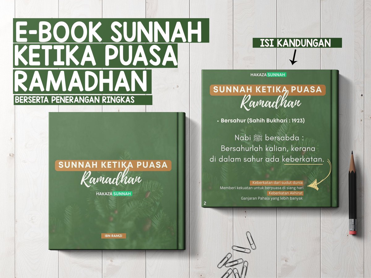 ibn_ramzi's tweet photo. Saya baru siapkan ebook sunnah sunnah ketika puasa di bulan ramadhan berserta penerangan ringkas. 

Siapa yang nak boleh retweet dan saya berikan secara percuma kemudian! https://t.co/zhx98NGBK7