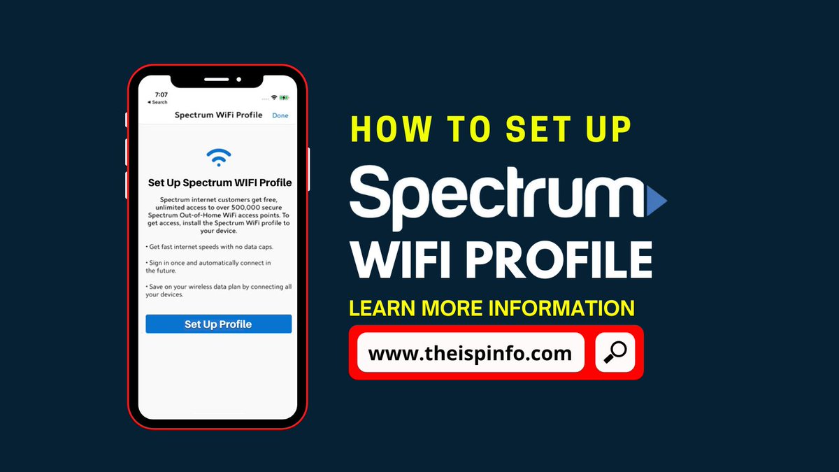 theispinfo's tweet image. How to set up Spectrum wifi profile? In this article, we are going to address this question, and explain what Spectrum WIFI profile is, and how to use it. Let's get started:

#spectrum #wifi #spectrumwifi #FreeWiFiZone #Spectruminternet #wirelessly #profile #wifiprofile