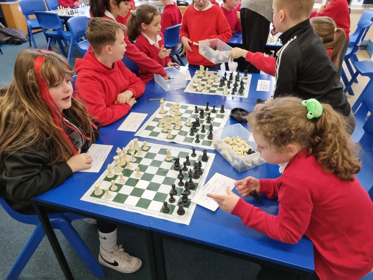 caedrawprimary's tweet photo. Playing chess bingo to improve our opening moves. πβοΈ #year4@caedraw #year4massive π @SteveGeorge100 https://t.co/kAiozLCfAJ