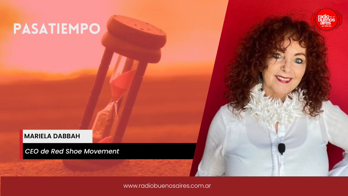 [🔴AHORA] En "Pasatiempo"

Conversamos con <a href="/marieladabbah/">Mariela Dabbah</a>, Founder CEO de <a href="/RedShoeMovement/">Red Shoe Movement</a>

➡️Nos cuenta todo sobre la 6ta edición de “Ring the Bell on the 7 Seas”, se llevará a cabo el miércoles 1/3 a las 9:30 en la Siglo 21, que tiene como objetivo hacer la igualdad de género.