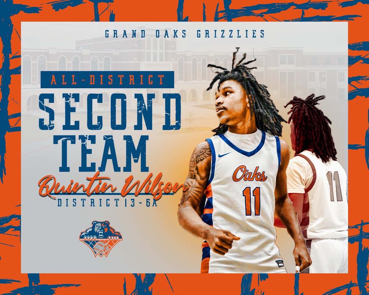 Grand Oaks Basketball (@grandoakshoops) on Twitter photo Congrats to Senior wing Quintin Wilson on being voted Second Team All-District! Q always took the challenge of guarding the other teams best player! A high 🏀 IQ and really became a leader this year! We are so proud of you Q! <a href="/ConroeSports/">The Courier Sports</a> <a href="/WOLsports/">Woodlands Online Sports</a> <a href="/RcsSports/">Jim Hicks</a> <a href="/djones8301/">Doug Jones</a> Congrats to Senior wing Quintin Wilson on being voted Second Team All-District! Q always took the challenge of guarding the other teams best player! A high 🏀 IQ and really became a leader this year! We are so proud of you Q! <a href="/ConroeSports/">The Courier Sports</a> <a href="/WOLsports/">Woodlands Online Sports</a> <a href="/RcsSports/">Jim Hicks</a> <a href="/djones8301/">Doug Jones</a>