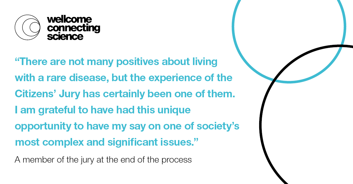 “I am grateful to have had this unique opportunity to have my say on one of society’s most complex and significant issues.”

This week, @ConnectingSci, @InvolveUK + @GeneticAll_UK published important outputs from their citizens’ jury on genome editing ⤵️ https://t.co/6NQIVjaviP