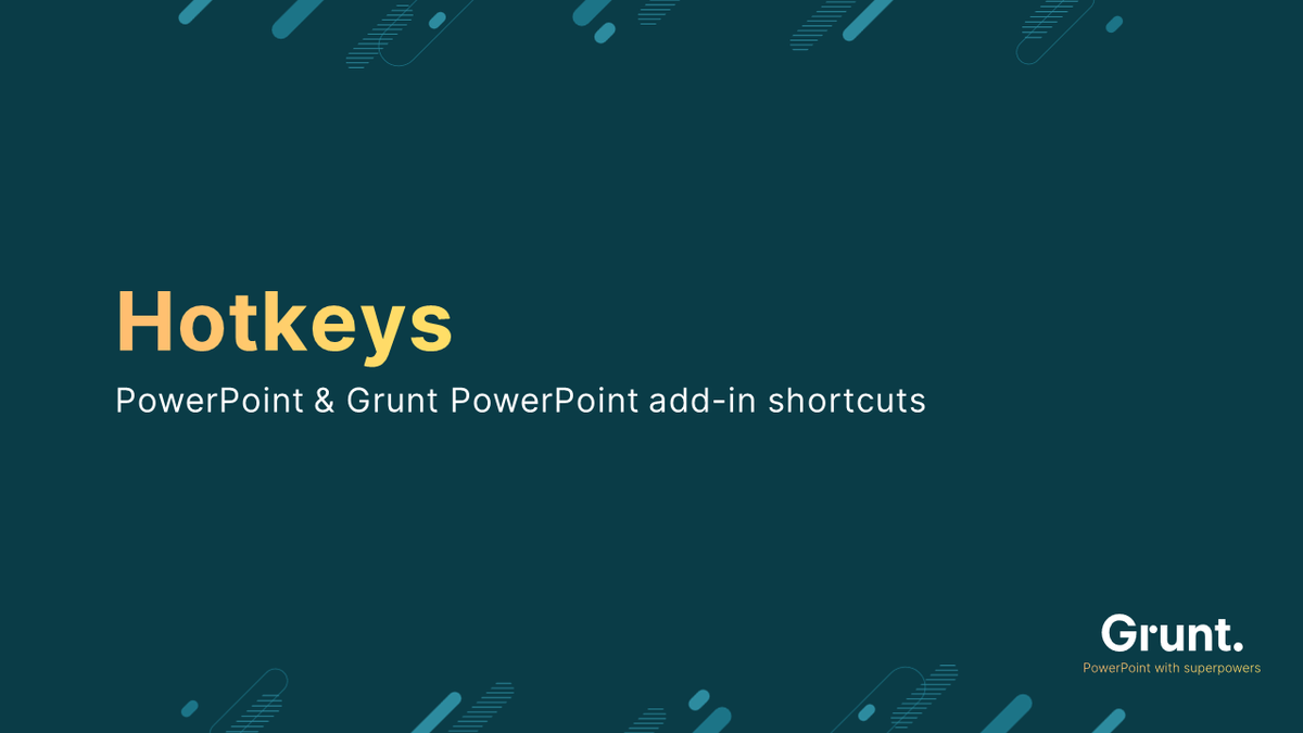 gruntpro's tweet photo. Get up to speed with our popular @powerpoint and Grunt PowerPoint add-in hotkey guide!💥Click the link to download the presentation from LinkedIn👉 https://t.co/OzklAm4zWA

#workflow #Powerpoint https://t.co/5nQxnI6ZCY