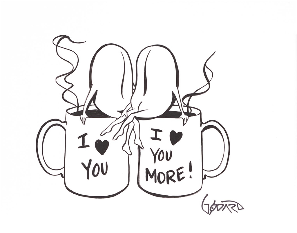 ParkWestGallery's tweet image. &quot;I Love You More&quot; by Michael Godard @OfficialGodard #loveart #romanticart #michaelgodard