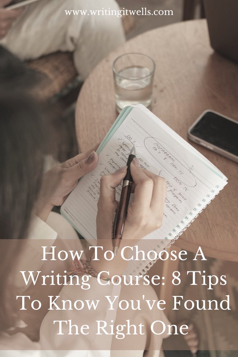 WellsWriting's tweet photo. #WritingCommunity Searching for a writing course to invest in can be challenging. Read our 8 Tips To Know You've Found The Right One on https://t.co/RD1G74ODnm https://t.co/4dlAf0Iq0k