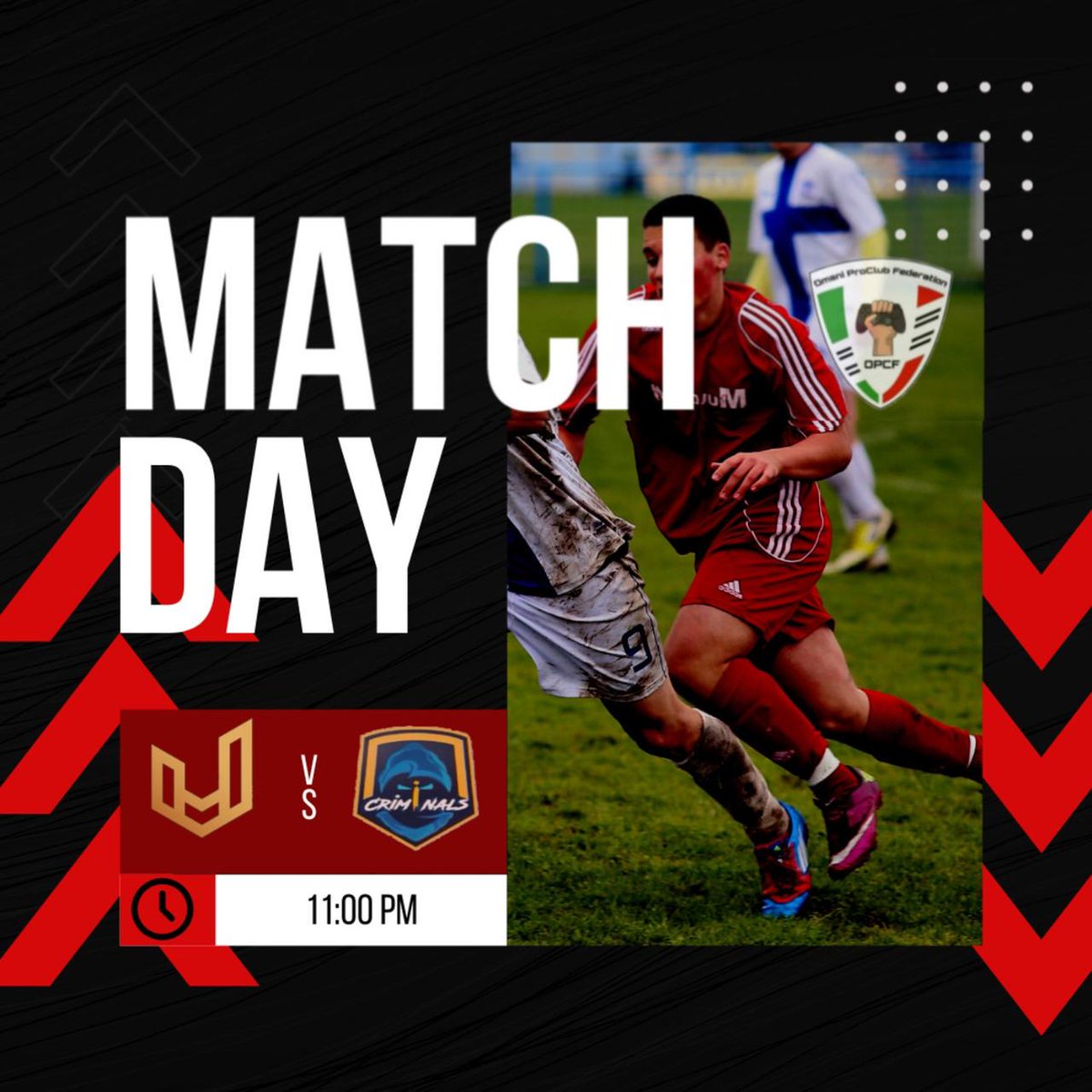 △ ▽

Match Day : 

• <a href="/Omanproclub/">OMAN PRO CLUB FEDERATION</a> 
• Round 5 &amp; 6
• <a href="/CRiMiNALS_FC1/">CRiMiNALS</a>
• 11:00 pm

#UD