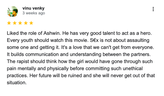 oneashwinstan's tweet photo. This review. Not many will come forward to put it out in words 🤍

True impact of a film is the understanding it brings in even one person's perspective on what it was trying to convey!

Your choice to be in #Sembi stands true to your quest for good cinema 🫶🏼 @i_amak #AshwinKumar https://t.co/k5HiQFuuRV