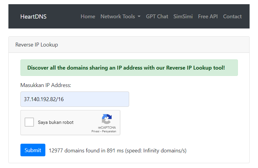 heart_dns's tweet photo. Exciting news! We've just launched our latest project, Reverse IP HeartDNS.
https://t.co/DDCqJuu9Zq
Github : https://t.co/fBrDCHFeqa
#bugbounty #reverseip #dns #osint #programming https://t.co/PiksUuHxl7