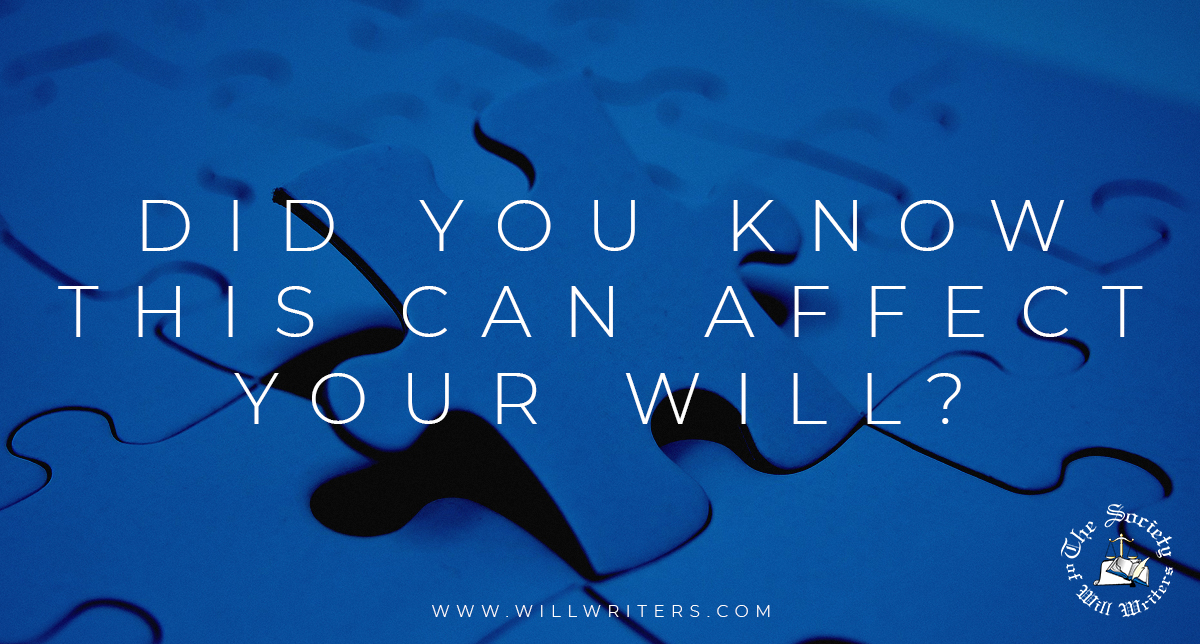 Are you aware of some of the different ways in which your Will could be affected by changes in your personal circumstances?

Find out more here: ow.ly/yR1H50N3tjF

#sww #wills