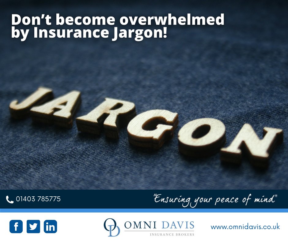 Omnidavisbroker's tweet image. Don’t become overwhelmed by #InsuranceJargon! Catch up on the last 3 blogs in our series:

Insurance Jargon Buster – S to T
ow.ly/RRpg50MRK6e

Insurance Jargon Buster – U to V
ow.ly/Oqh450MRK7a

Insurance Jargon Buster – W to Z
ow.ly/o1AV50MRK84