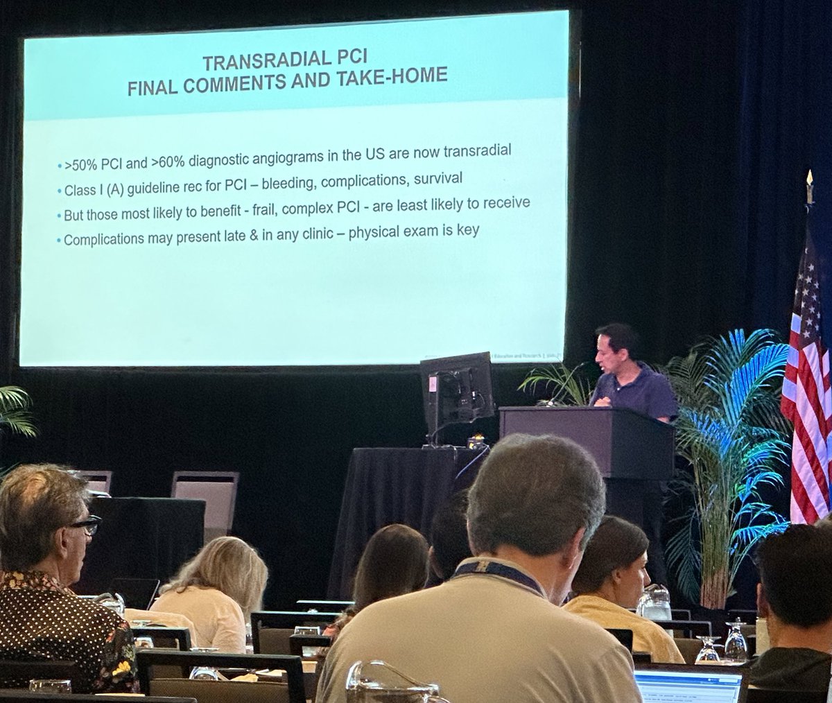Kyla Lara-Breitinger, MD (@kylalaramd) on Twitter photo Stellar talk by <a href="/rajivxgulati/">Rajiv Gulati</a> on ⬆️Transradial access: 50% of PCI, 60% diagnostic
- less associated w #AKI
- band reversal if radial artery occlusion
- spasm: sq nitrate, inflate BP for 5m ➡️release
- pseudoanerysm is a rupture—> >3mm invasive mngmt
<a href="/MayoClinicCV/">Mayo Clinic CV</a> <a href="/PanithayaC/">Panithaya Chareonthaitawee MD</a> Stellar talk by <a href="/rajivxgulati/">Rajiv Gulati</a> on ⬆️Transradial access: 50% of PCI, 60% diagnostic
- less associated w #AKI
- band reversal if radial artery occlusion
- spasm: sq nitrate, inflate BP for 5m ➡️release
- pseudoanerysm is a rupture—> >3mm invasive mngmt
<a href="/MayoClinicCV/">Mayo Clinic CV</a> <a href="/PanithayaC/">Panithaya Chareonthaitawee MD</a>