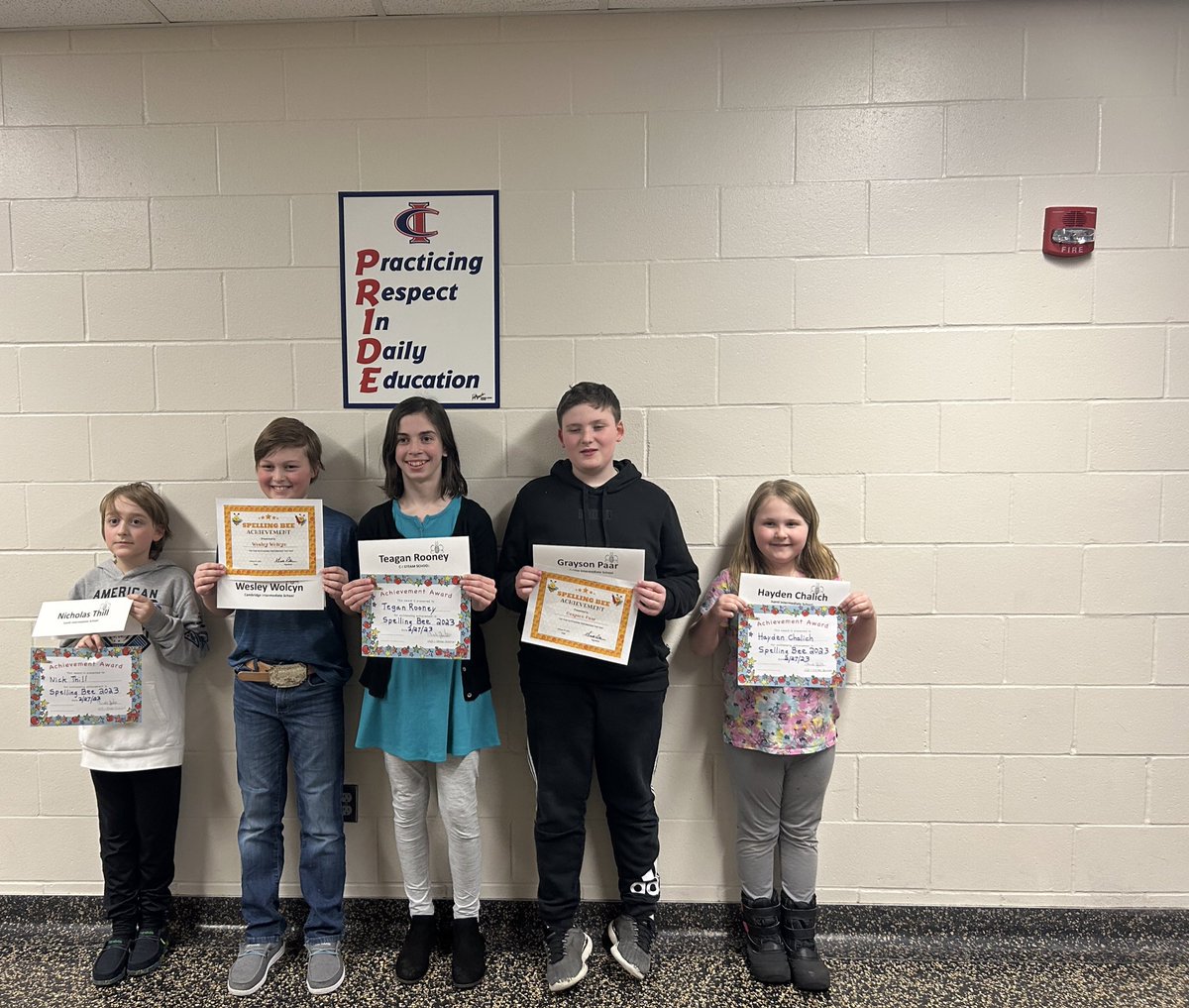 Last night we hosted the <a href="/ISD911/">Cambridge-Isanti Schools</a> Intermediate Spelling Bee and had an awesome night of spelling.  After 10 rounds a champion was crowned!  Congrats to all participants and <a href="/CISBluejackets/">Cambridge Intermediate School</a> for their help putting on the event!  #SpellingBee