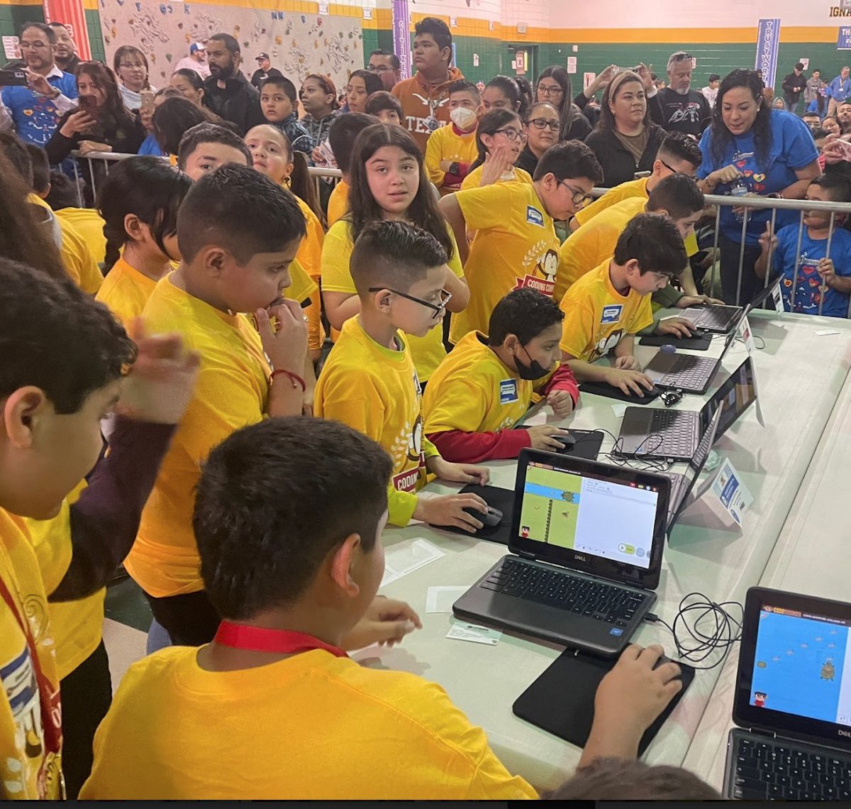 CodeMonkeySTU's tweet photo. Laredo ISD District 'Code-A-Thon' Sponsored by #CodeMonkey!

Students competed with CodeMonkey in this year's Code-A-Thon for HOC week. 

Amazing job Teachers and Students of Laredo! 👏

.
@LaredoISD  #CodeAThon  #CodingCompetion #computerscience  #teachersoftwitter https://t.co/O2RXbZJbIM