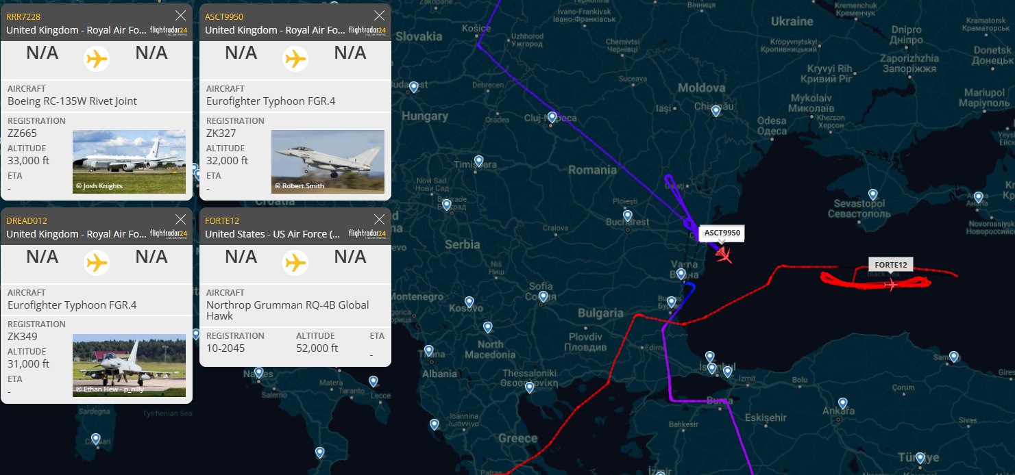Globe Sentinel on Twitter "Lots of NATO activity over the BlackSea