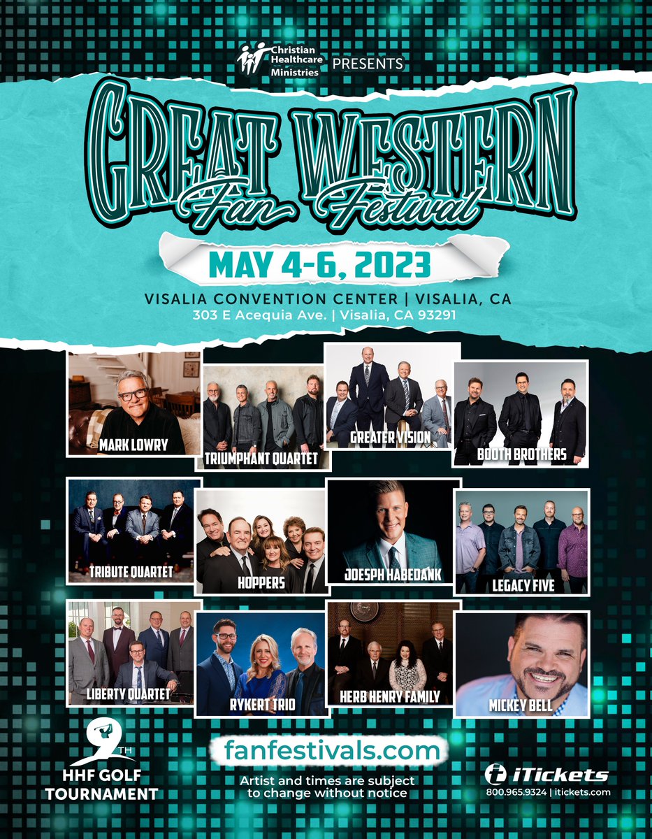 GospelFanFest's tweet photo. 𝐆𝐫𝐞𝐚𝐭 𝐖𝐞𝐬𝐭𝐞𝐫𝐧 𝐅𝐚𝐧 𝐅𝐞𝐬𝐭𝐢𝐯𝐚𝐥 𝐑𝐞𝐭𝐮𝐫𝐧𝐬 𝐓𝐨 𝐕𝐢𝐬𝐚𝐥𝐢𝐚, 𝐂𝐀. 𝟖𝟎𝟎.𝟗𝟔𝟓.𝟗𝟑𝟐𝟒
𝐉𝐮𝐬𝐭 𝐚𝐝𝐝𝐞𝐝 - 𝐋𝐞𝐠𝐚𝐜𝐲 𝐅𝐢𝐯𝐞 &amp; 𝐌𝐢𝐜𝐤𝐞𝐲 𝐁𝐞𝐥𝐥
https://t.co/yOMeop0RLk https://t.co/WSqjrZq3ld