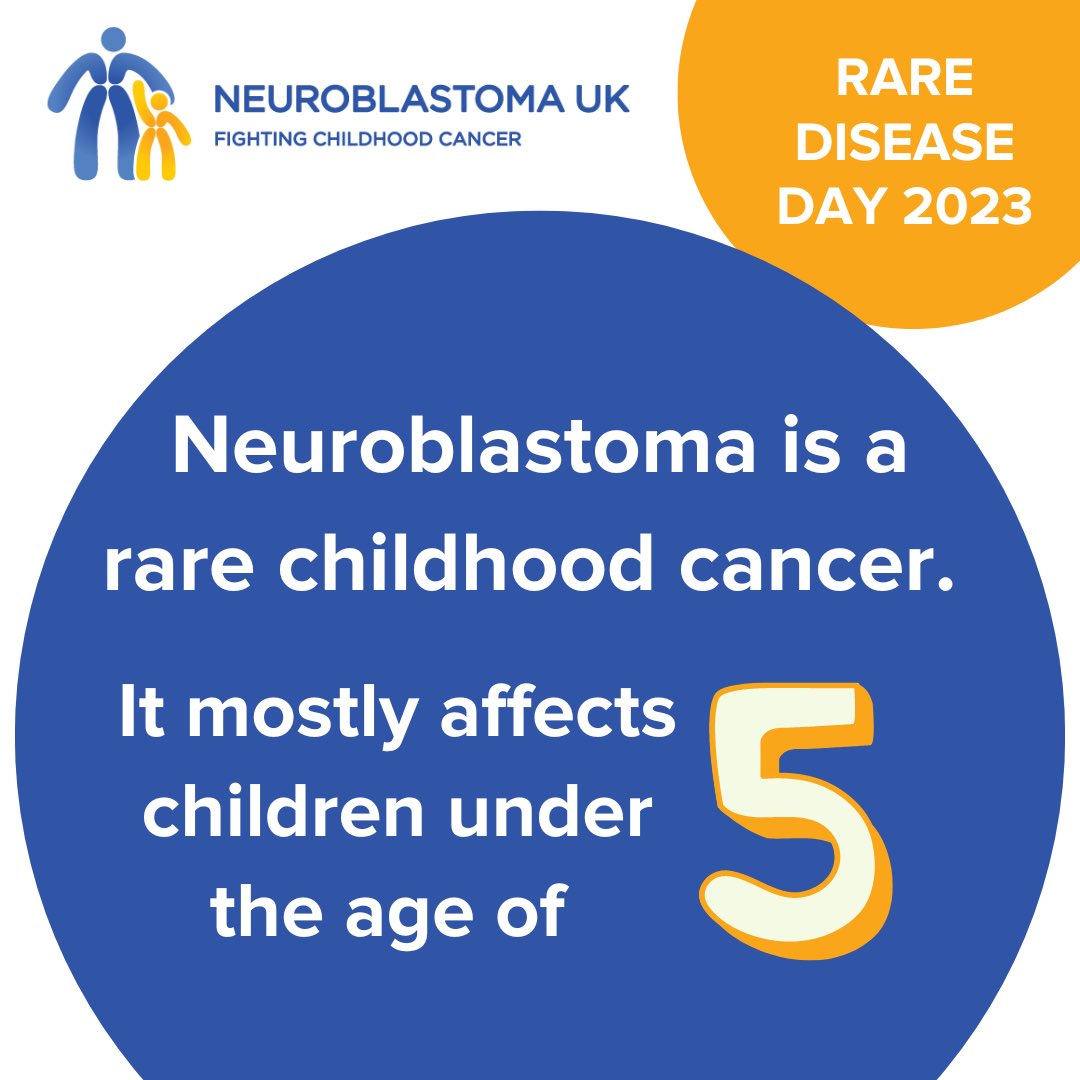 Today is #rarediseaseday, a global movement to raise awareness and generate change. There are an estimated 200 rare cancers. 

Neuroblastoma is a rare cancer that primarily affects younger children under the age of five. 

#childhoodcancer <a href="/rarediseaseuk/">Rare Disease UK</a>