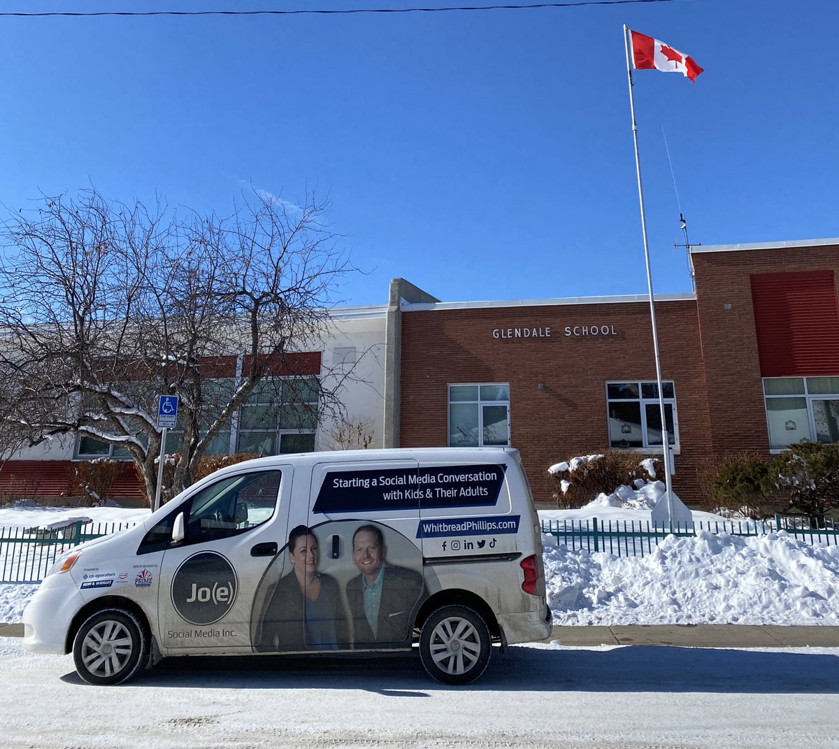 Thanks to <a href="/glendalecbe/">Glendale School</a> &amp; the <a href="/yyCBEdu/">Calgary Board of Education</a> for inviting us to Start a Social Media Conversation in #YYC again this week. The Jo(e)s really love helping kids, teachers &amp; parents navigate these difficult but important conversations.