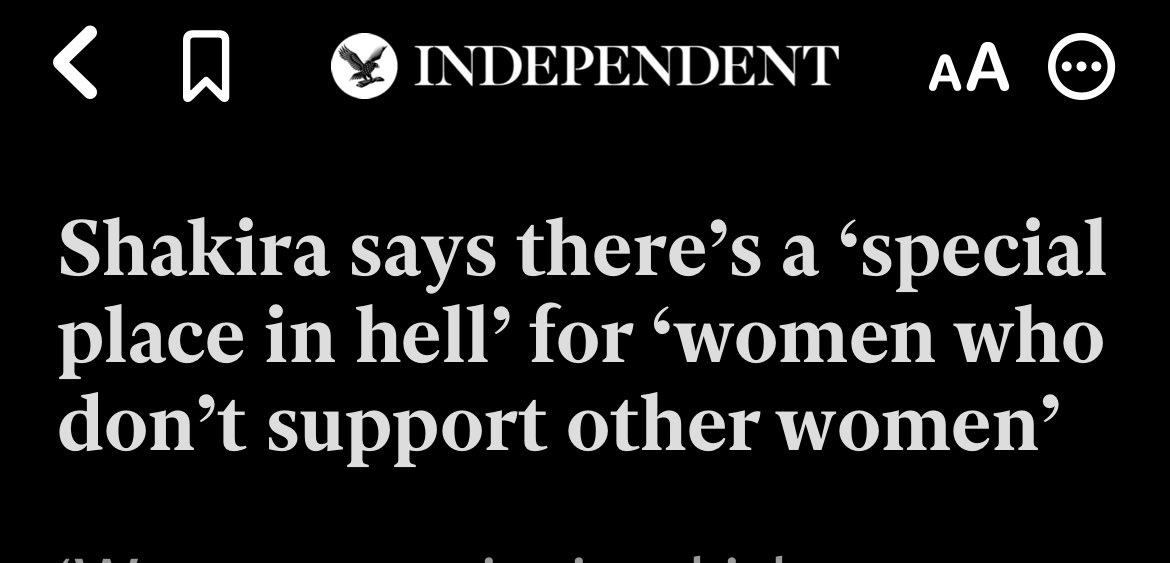 But is there an even more special place for women who don't support other women who don't support other women...? 🤔