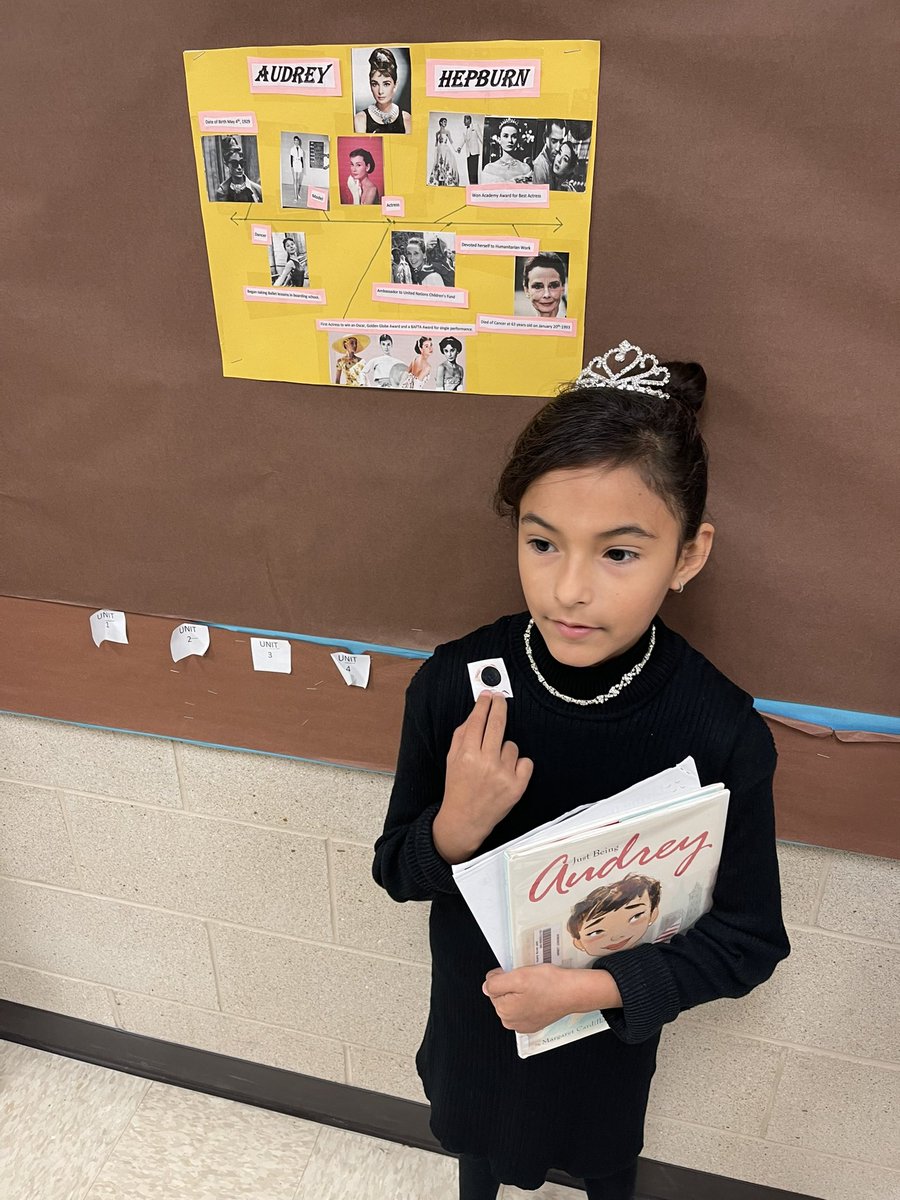WindcrestLib's tweet photo. The 3rd graders have been working so hard on their biography research projects and it is now time to shine! Enjoyed visiting the wax museum where I met w/ Audrey Hepburn, Charlie Chaplin, Rosa Parks, and Amelia Earhart to name a few 🤩Teachers+Librarians=Success https://t.co/C0tBLpEuwn