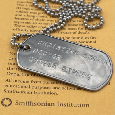 #NewProfilePic a personalized dog tag from the @smithsonian @airandspace museum #oysterExpert 😂