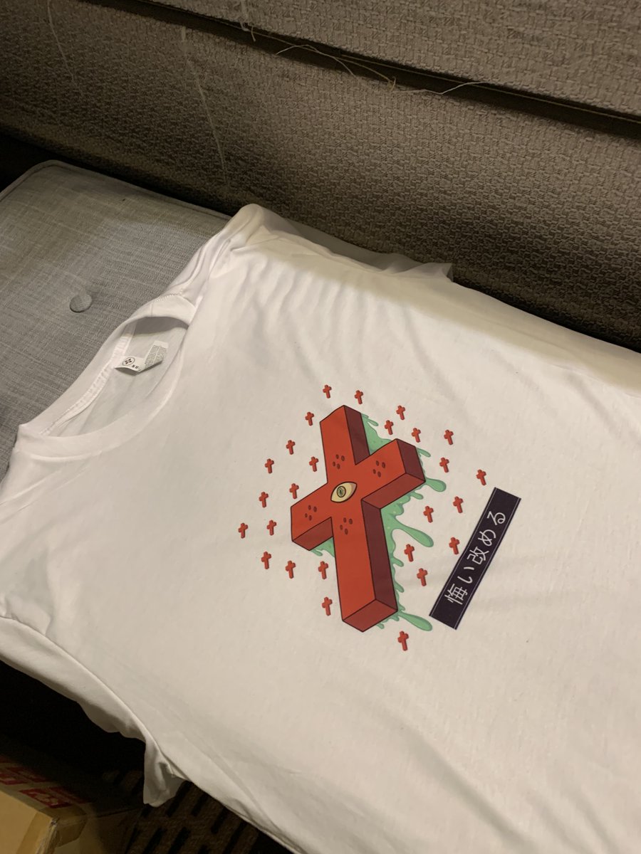 My first and final T-shirt design! Look, I'm much too lazy to be making shirts on the reg, nah mean?
#tshirtprinting #customtshirt #sublimationprint #tshirts #crucifix #drawing #clipstudiopaint #artwork  #illustration #digitaldrawing