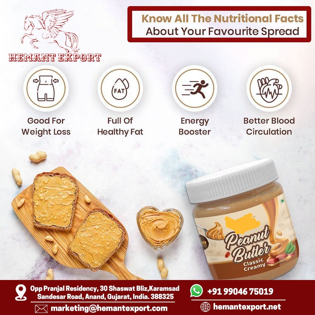 hemant_export's tweet image. #Peanut #Butter - The #Source of #Energy.
.
We offer #Best #Quality #PeanutButter at the most #Affordable Price.
.
Our #products are #manufactured by #experienced #workers and are of the #highest #quality.
.
So what are you waiting for...
.
Call us/Visit us #today