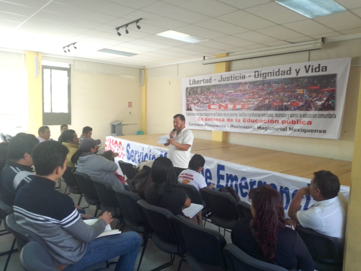 🟢 𝗖𝗮𝗿𝗮𝘃𝗮𝗻𝗮 𝗠𝗲𝘅𝗶𝗾𝘂𝗲𝗻𝘀𝗲: 𝗟𝗶𝗯𝗲𝗿𝘁𝗮𝗱, 𝗗𝗶𝗴𝗻𝗶𝗱𝗮𝗱, 𝗝𝘂𝘀𝘁𝗶𝗰𝗶𝗮 𝘆 𝗩𝗶𝗱𝗮 📢  
PRIMER ENCUENTRO: EDUCACIÓN Y DERECHOS HUMANOS. ✊🏽 

#CNTE MOVIMIENTO MAGISTERIAL MEXIQUENSE
#CaravanaMexiquense #Libertad #Justicia #Dignidad y #Vida #prepa55
